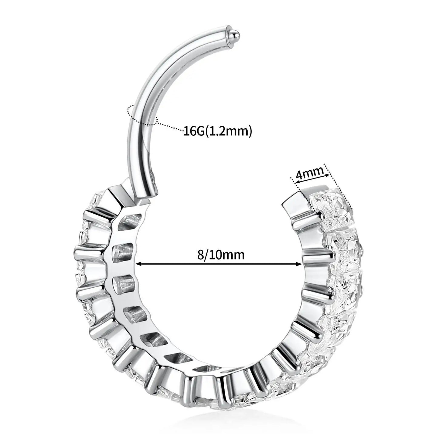 G23 Titanium Surgical Huggie Earring Conch Piercing Jewelry Cartilage Earring Small Hoop Earrings For Women