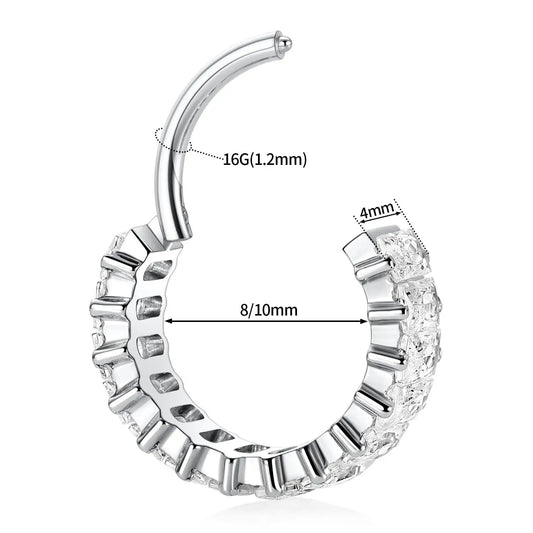 G23 Titanium Surgical Huggie Earring Conch Piercing Jewelry Cartilage Earring Small Hoop Earrings For Women