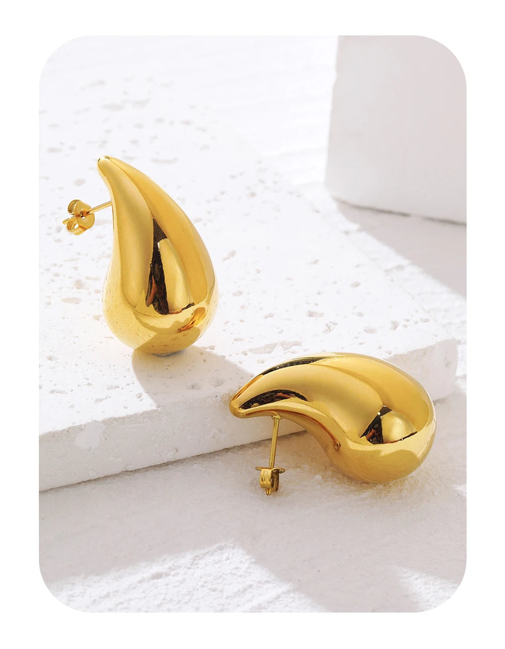 Boucle d'oreille Goutte d'or