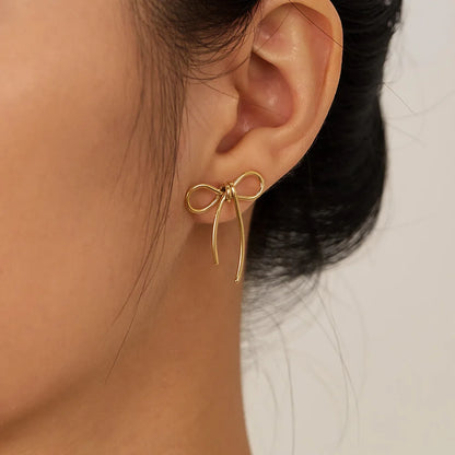 Boucle d'oreille Rosée d'or
