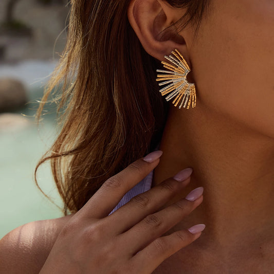 Boucle d'oreille Camélia