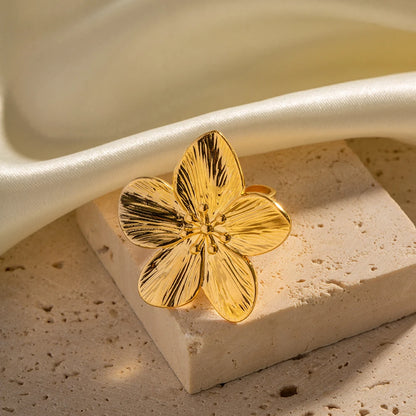 Bague Pétale doré