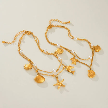 Chaîne de cheville Perle de sable