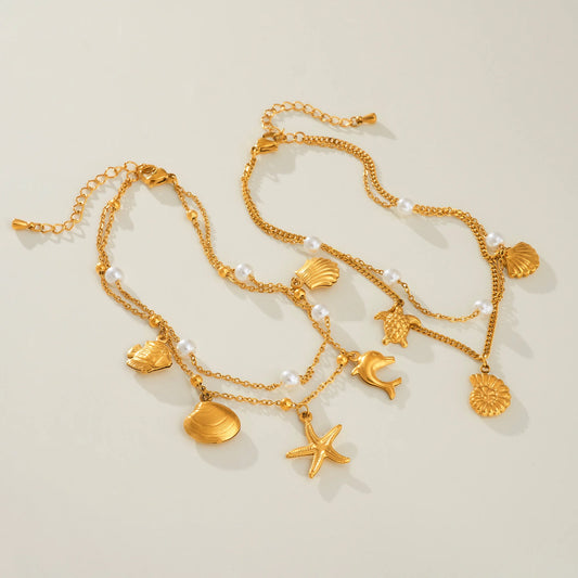 Chaîne de cheville Perle de sable