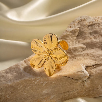 Bague Pétale doré