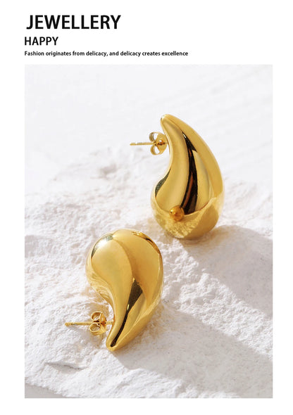 Boucle d'oreille Goutte d'or