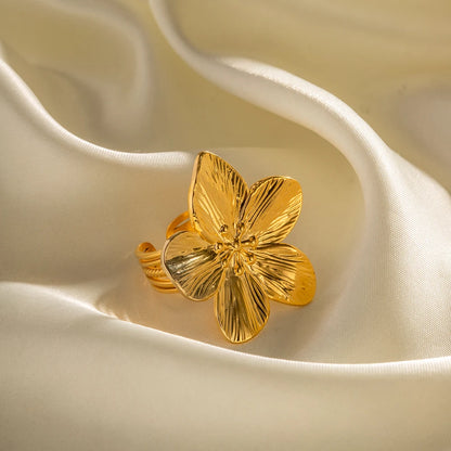 Bague Pétale doré