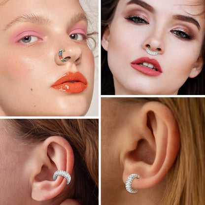 G23 Titanium Surgical Huggie Earring Conch Piercing Jewelry Cartilage Earring Small Hoop Earrings For Women