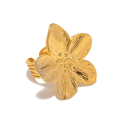 Bague Pétale doré