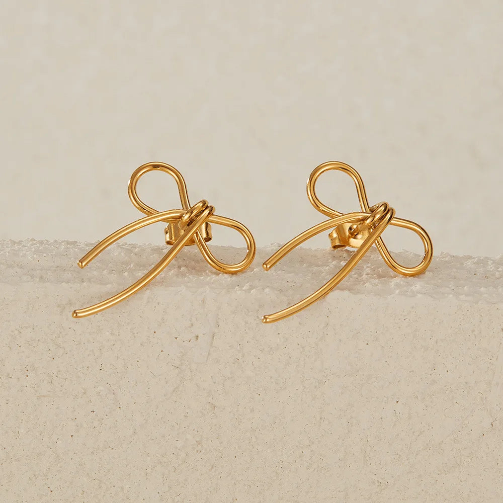 Boucle d'oreille Rosée d'or