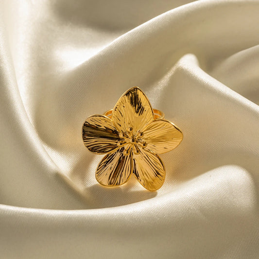 Bague Pétale doré
