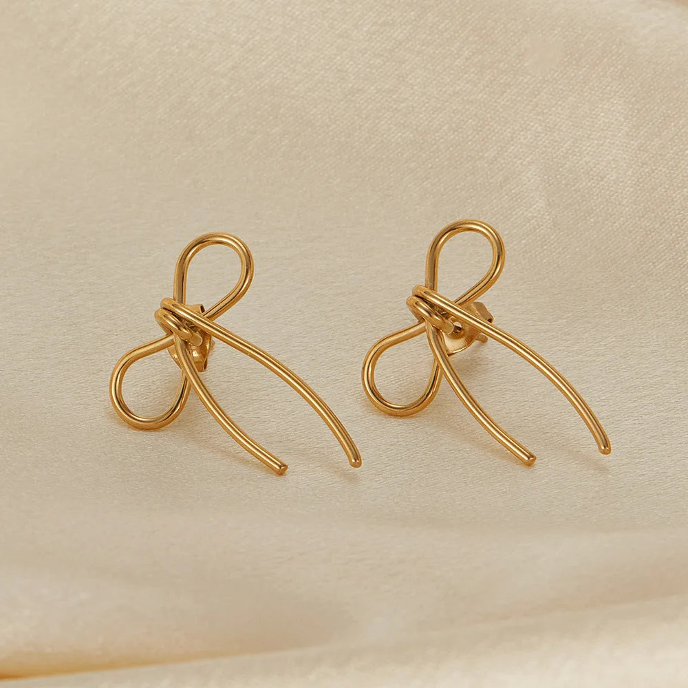 Boucle d'oreille Rosée d'or